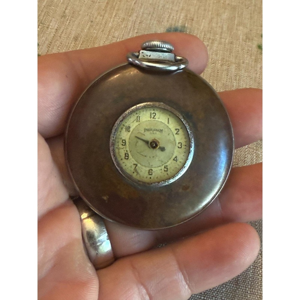 Vintage 1937 Ingraham Pocket Watch – E. Ingraham Co. Bristol CT USA – Working